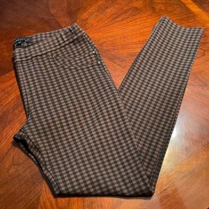 Sanctuary leggings black and brown plaid sz small